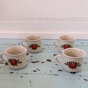 VINTAGE 70’s Winterling Röslau Bavaria. German Coffee/Tea Mugs Cups Mid Century